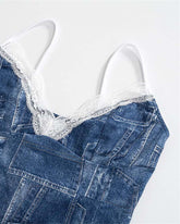 Denim Deal – Camisole mit Spitze